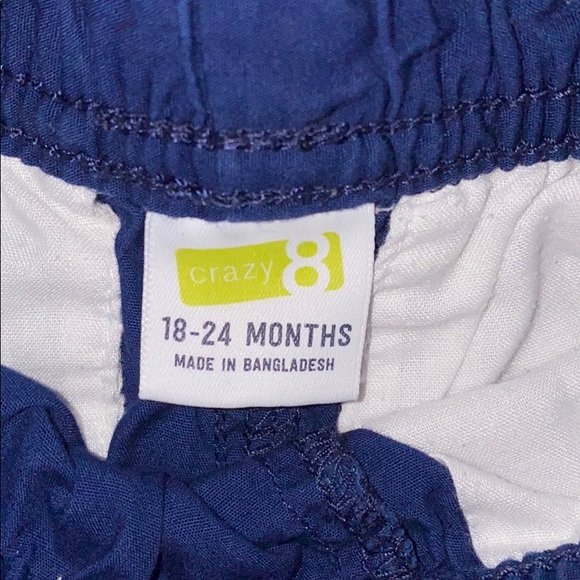 Crazy 8 Toddler Boy Navy Cargo Shorts - Picture 3 of 5